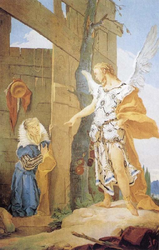 Giovanni Battista Tiepolo Sarah and the Archangel Sweden oil painting art